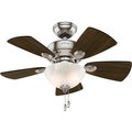 Hunter Fan Co. / Casablanca Fand Co. Hunter Fan 34" Watson Ceiling Fan with Light - Brushed Nickel 52092